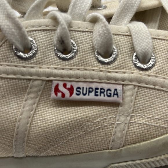 SUPERGA WHITE CANVAS SNEAKERS - Picture 3 of 6